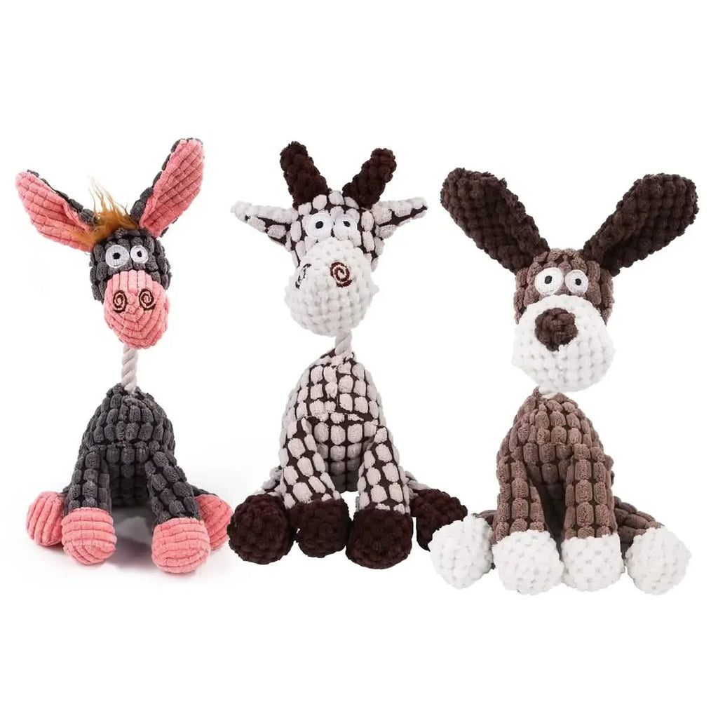 3-Pack: Interactive Dog Teeth Training Chewing Toy