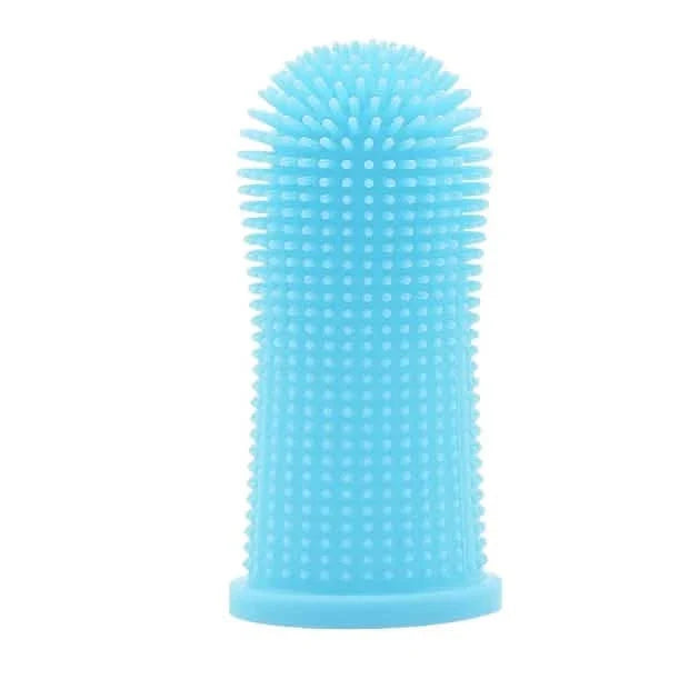 5-Pieces: Super Soft Pet Finger Toothbrush Teeth Cleaning Silicone Tooth Brush