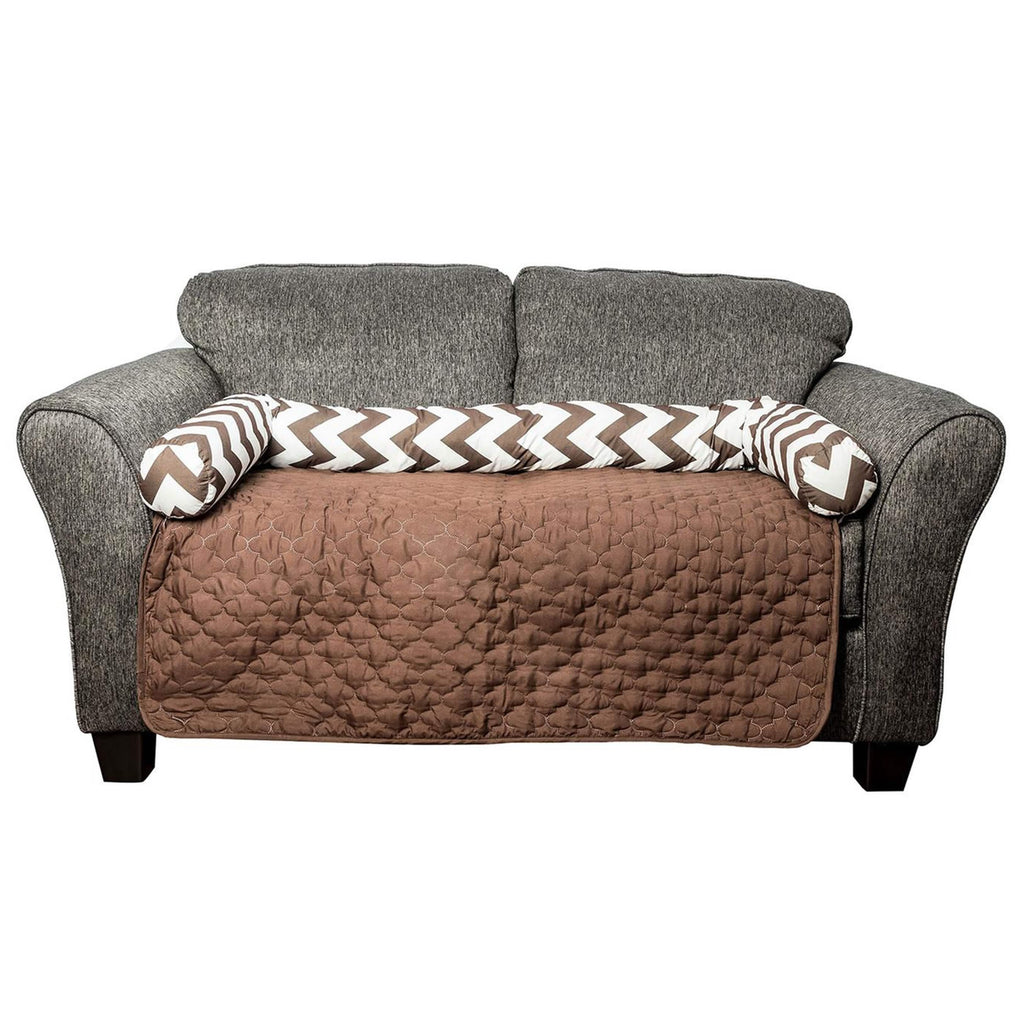 Chevron Reversible Quilted Pet Bed Chair Cover - Assorted Sizes