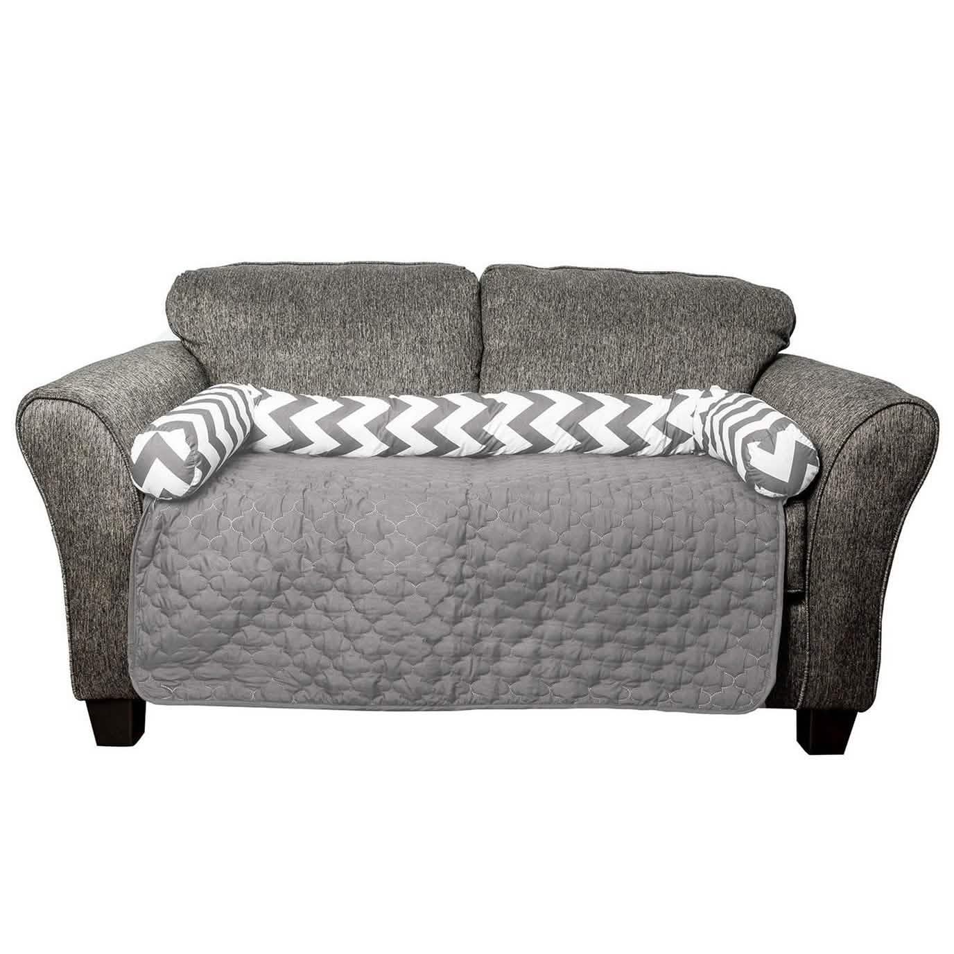Chevron Reversible Quilted Pet Bed Chair Cover - Assorted Sizes