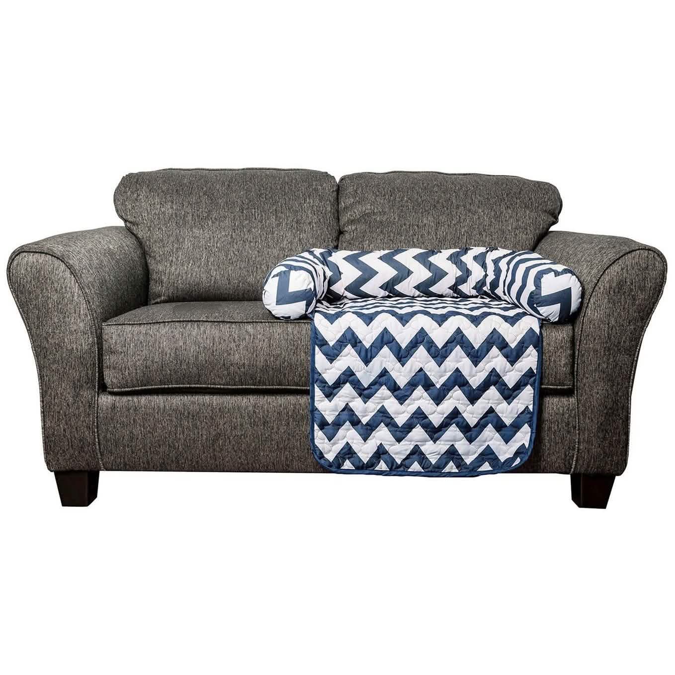 Chevron Reversible Quilted Pet Bed Chair Cover - Assorted Sizes