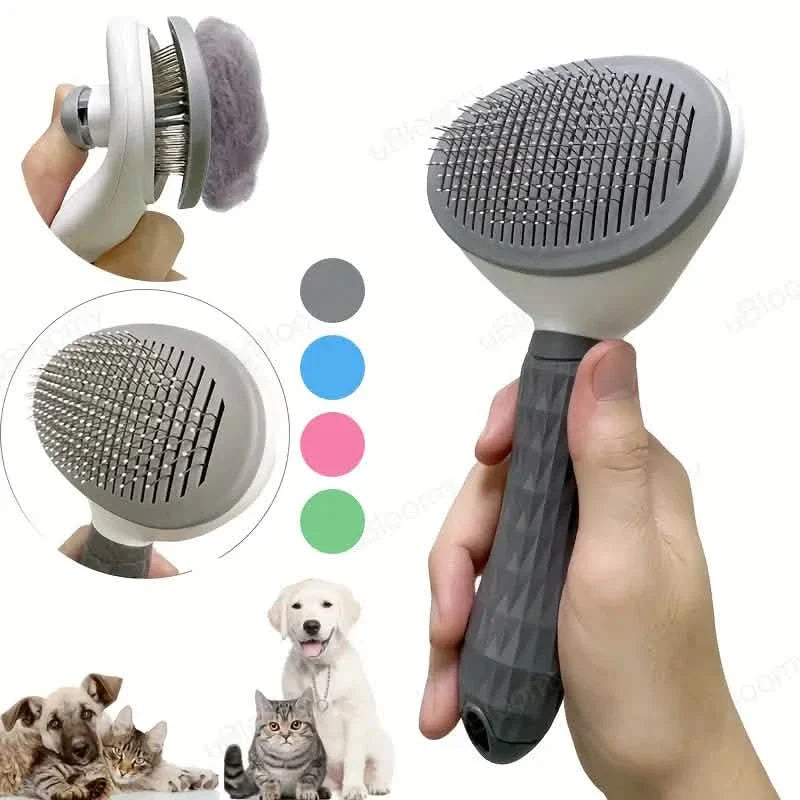 Self Cleaning Slicker Brush Suitable for Pets with Long or Short Hair